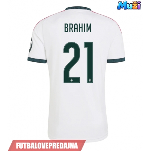 Lacne Muži Futbalové dres Real Madrid Brahim Diaz #21 2026-27 Krátky Rukáv - Domáci